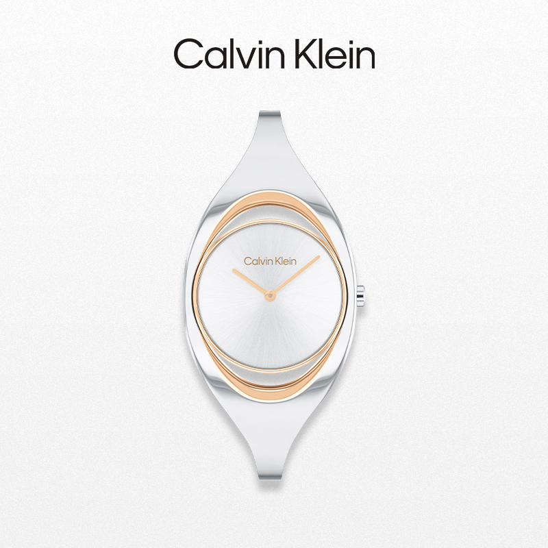 【618】CalvinKlein官方正品CK风尚系列艺术手镯石英女表 - 图0