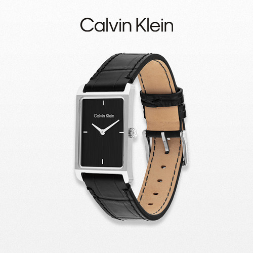 【秋冬新品】CalvinKlein官方正品CK手表绅士方表男士石英表腕表 - 图0