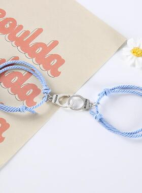 个性创意小手铐手链一对配饰