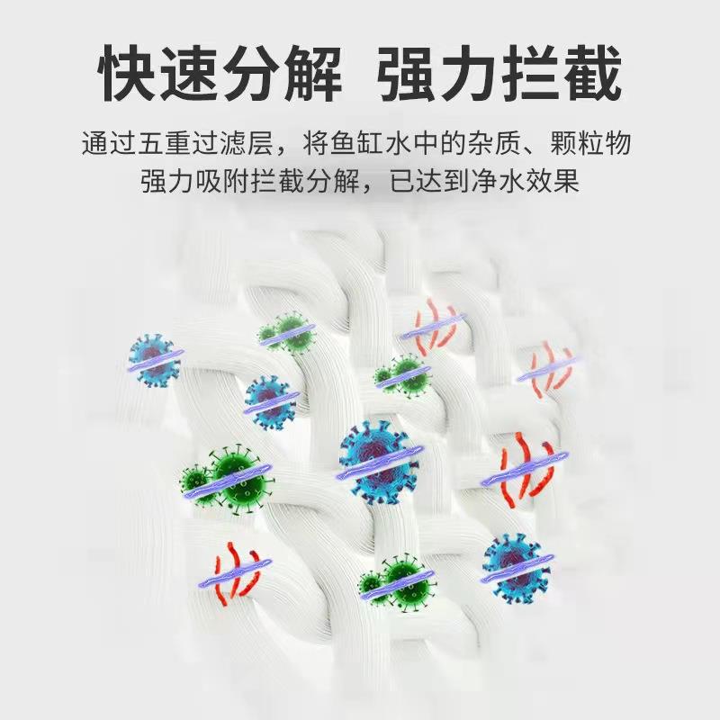 5D过滤棉鱼缸生化棉6D无胶棉洗不烂高密度净化海绵净水过滤材料定 - 图2