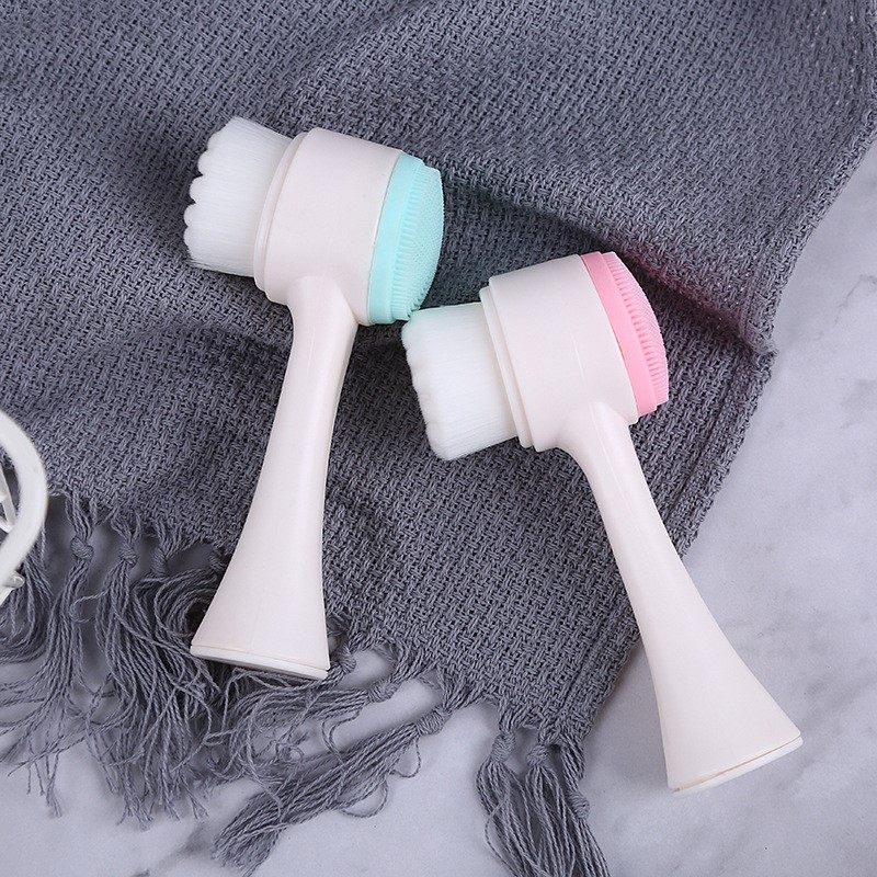 洁面仪双面硅胶双面洗脸刷洗脸美妆 粤仙味电子美容仪