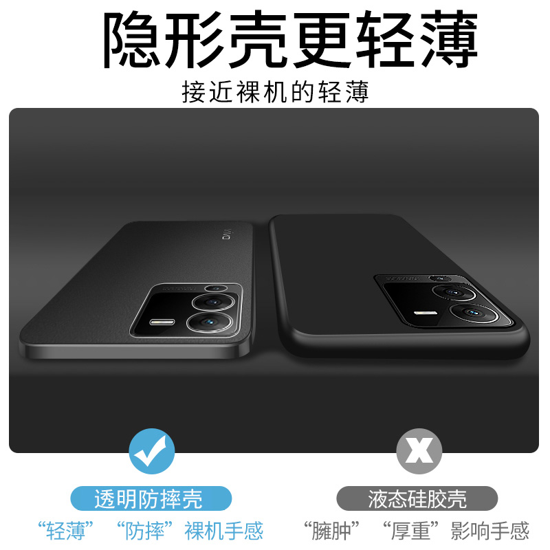 适用于vivos15手机壳vivo s15pro保护套s15新款vivis全包防摔vovos15e透明外壳 - 图0