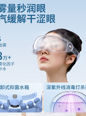 妙界Y7P眼部按摩仪器护眼润眼缓解眼睛疲劳雾化热敷蒸汽眼罩干涩