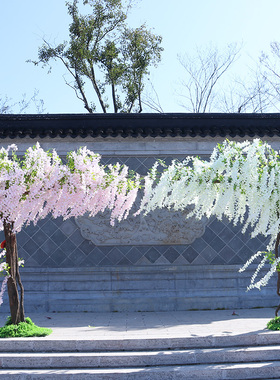 仿真紫藤花花树氛围造景飘逸浪漫