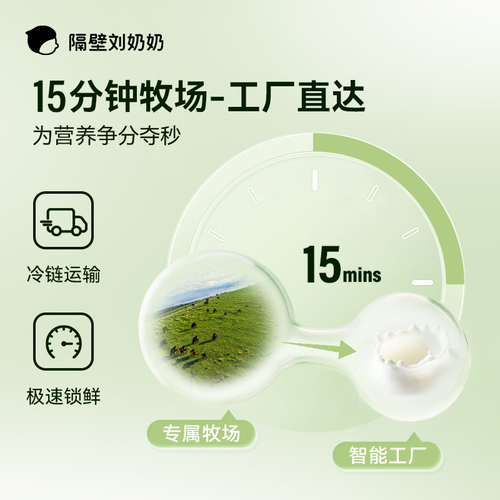 隔壁刘奶奶A2Mini奶38g蛋白儿童纯牛奶125ml*9盒早餐奶整箱