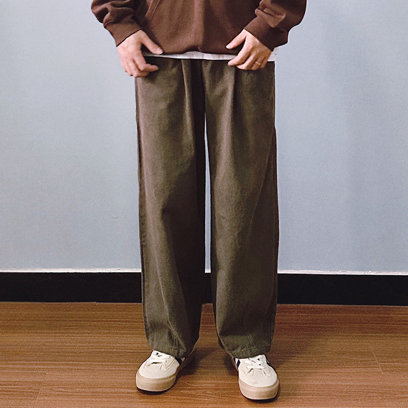 日系复古六叔同款全棉休闲裤男秋冬款男工装裤春秋款宽松阔腿长裤,淘宝优惠券,粉丝福利购,淘宝优惠卷