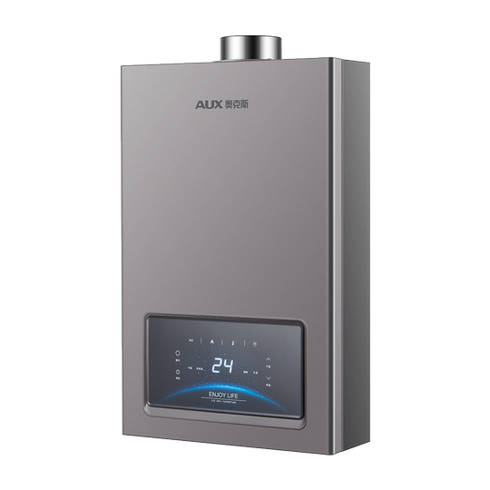 奥克斯平衡式燃气热水器电智能变升恒温可装浴室12升天然气DA106P