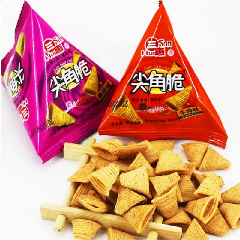 三惠尖角脆番茄牛肉味妙脆角牛角脆锅巴休闲零食解馋膨化办公食品