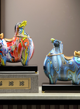 马到成功摆件玄关客厅电视柜