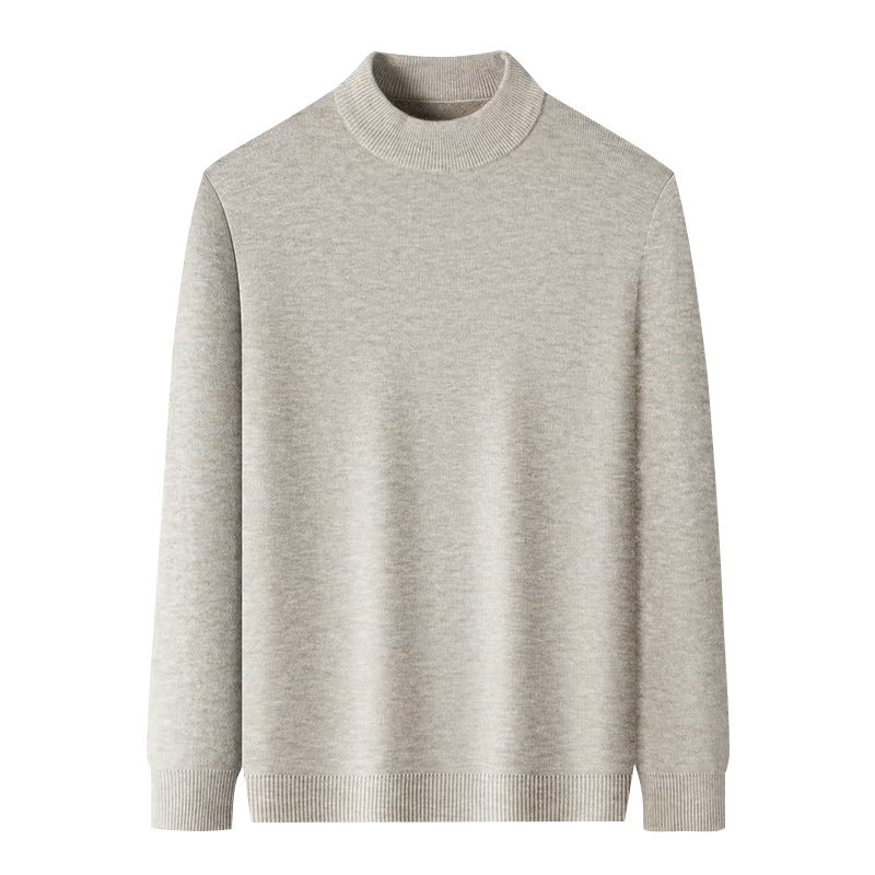 鄂尔多斯市男士100纯山羊绒衫中青年半高领冬季加绒加厚打底毛衣,淘宝优惠券,粉丝福利购,淘宝优惠卷