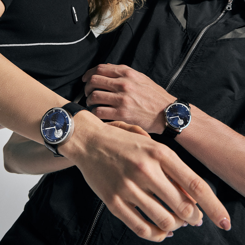 agelocer艾戈勒月相星空一对机械表 agelocer艾戈勒国产腕表