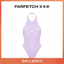 Ms. REINA OLGA Lady Hanging Neck Towel Cloth One-piece Swimsuit FARFETCH Hair Chic