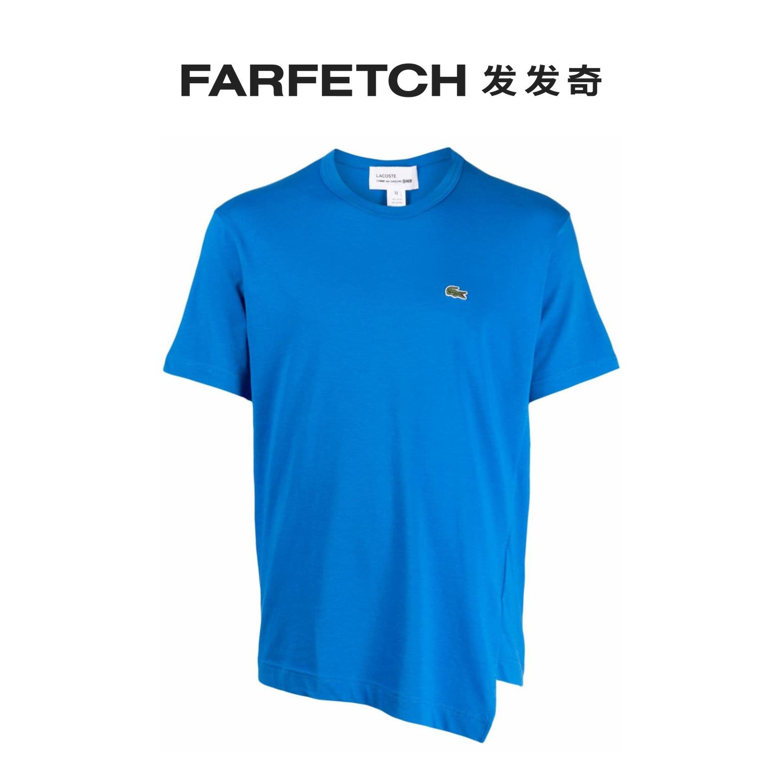 Comme Des Garcons Shirt男士x Lacoste 不对称T恤FARFETCH发发奇 - 图0