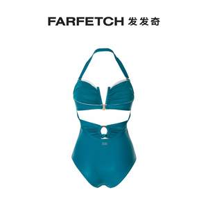 [Final Sale]Duskii女士Océane 缩褶腰边连体泳衣FARFETCH发发奇