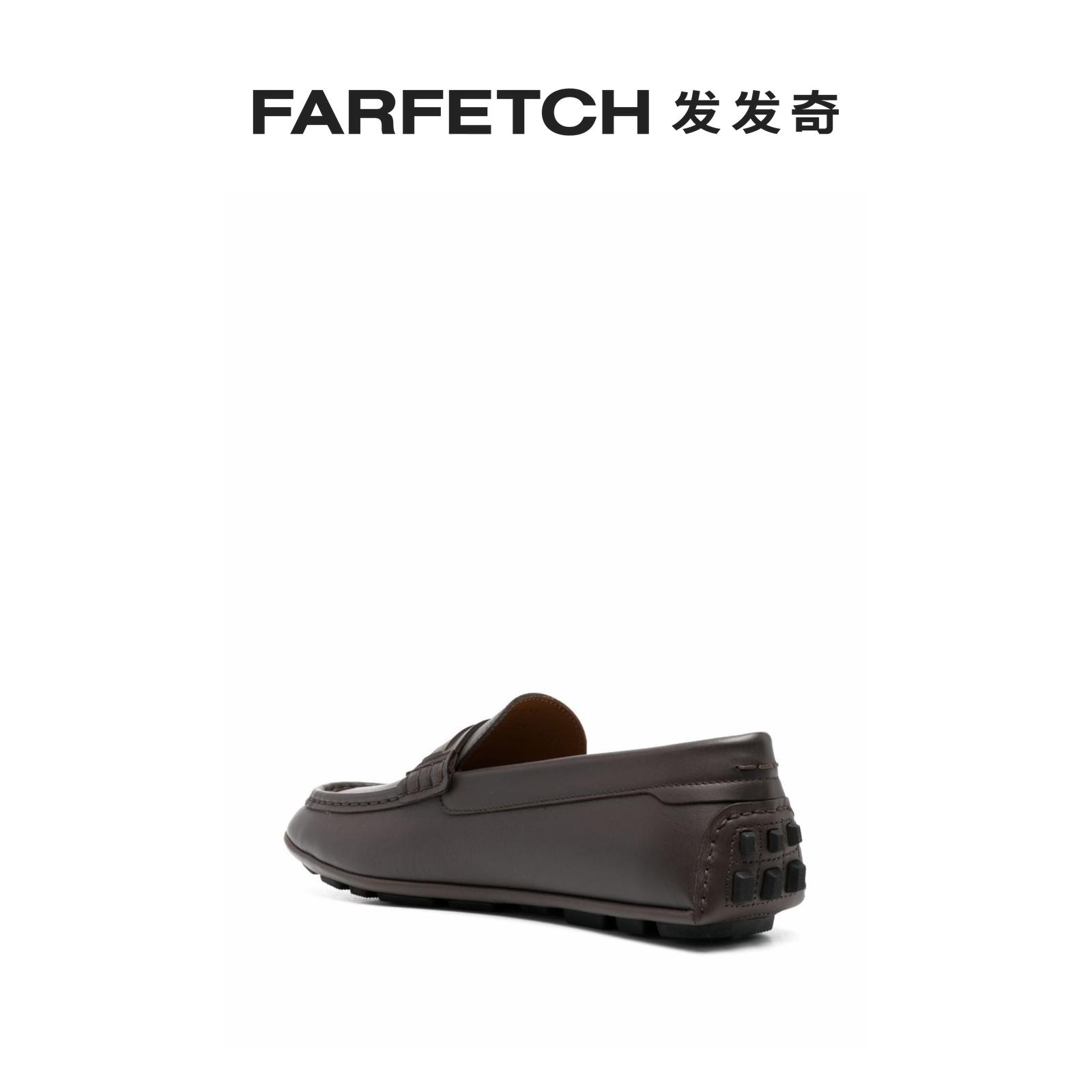 [Final Sale]Bally巴利男士logo标牌皮质莫卡辛鞋FARFETCH发发奇-图1