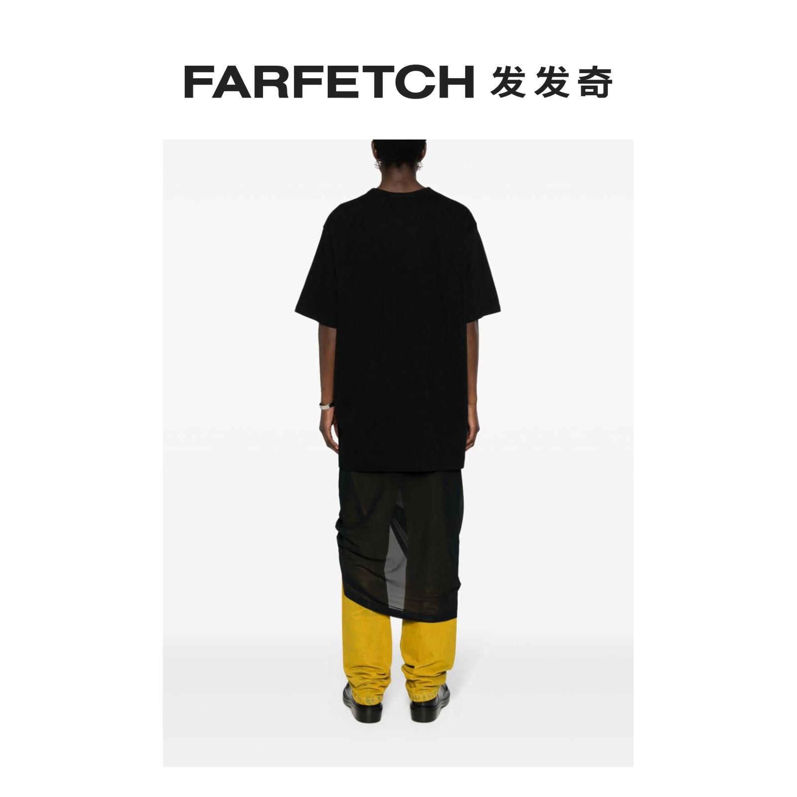 Yohji Yamamoto女士图案印花棉T恤FARFETCH发发奇 - 图2