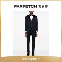 LUIGI BIANCHI MANTOVA Mens single row of buttoned wool suit FIARFECH hair chic