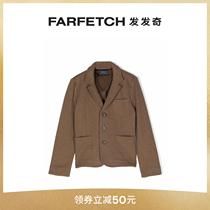 Ralph Lauren children dress herringbone tattooed single row of buttoned suit jacket FARFETCH Fat Chic