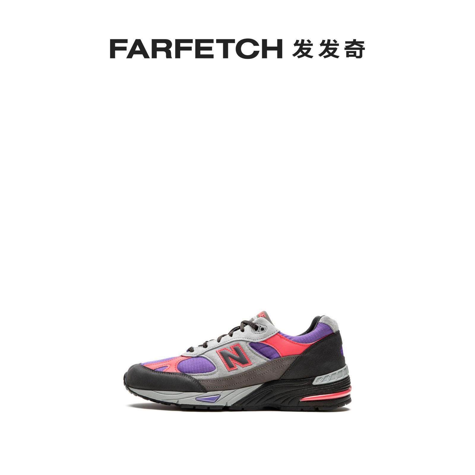 New Balance男女通用x Palace 991 Purple 运动鞋FARFETCH发发奇 - 图3