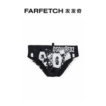 Dsquared2 childrens clothing Icon logos printed swimsuit FARFETCH Fat Chic