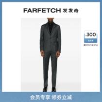 Corneliani Mens Mix Color Effect Single Row Buttoned Suit Suit FARFETCH Hair Chic