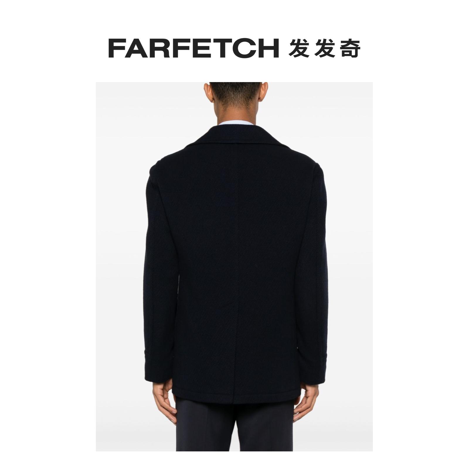 Tagliatore男士双排扣罗纹西装夹克FARFETCH发发奇 - 图2