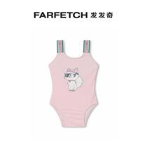 Karl Lagerfeld childrens Choupette printed one-piece swimsuit FARFETCH hair chic