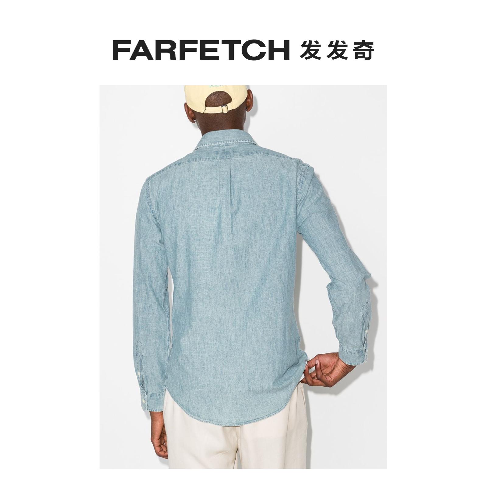 [热销单品]Polo Ralph Lauren男士排扣l牛仔衬衫衬衣外套 发发奇 - 图1