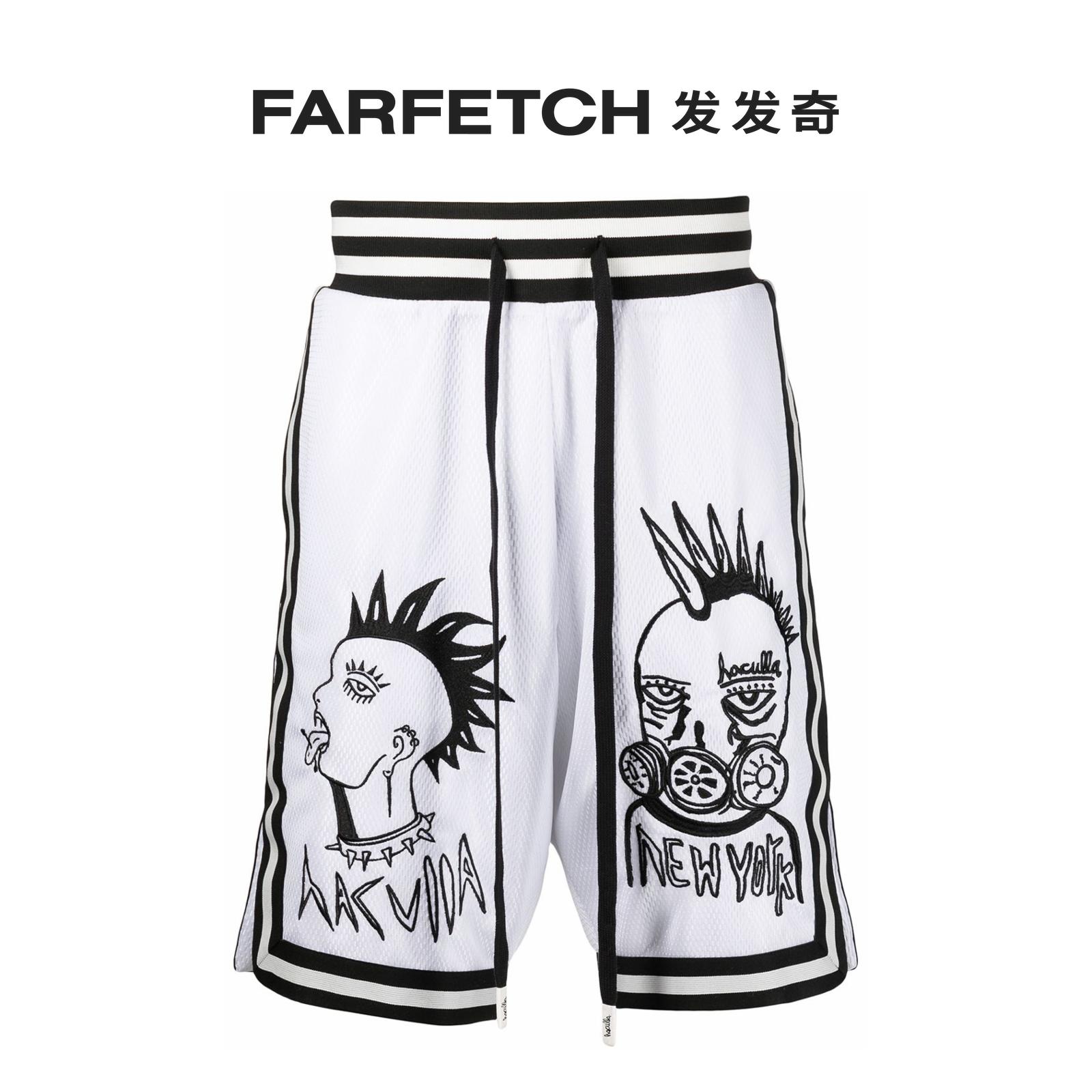 [Final Sale]Haculla男士Face Off 印花篮球短裤FARFETCH发发奇 - 图0