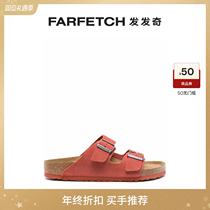 Discount] Birkenstock mens Arizona suede leather light core suede slippers FARFETCH Fat Chic