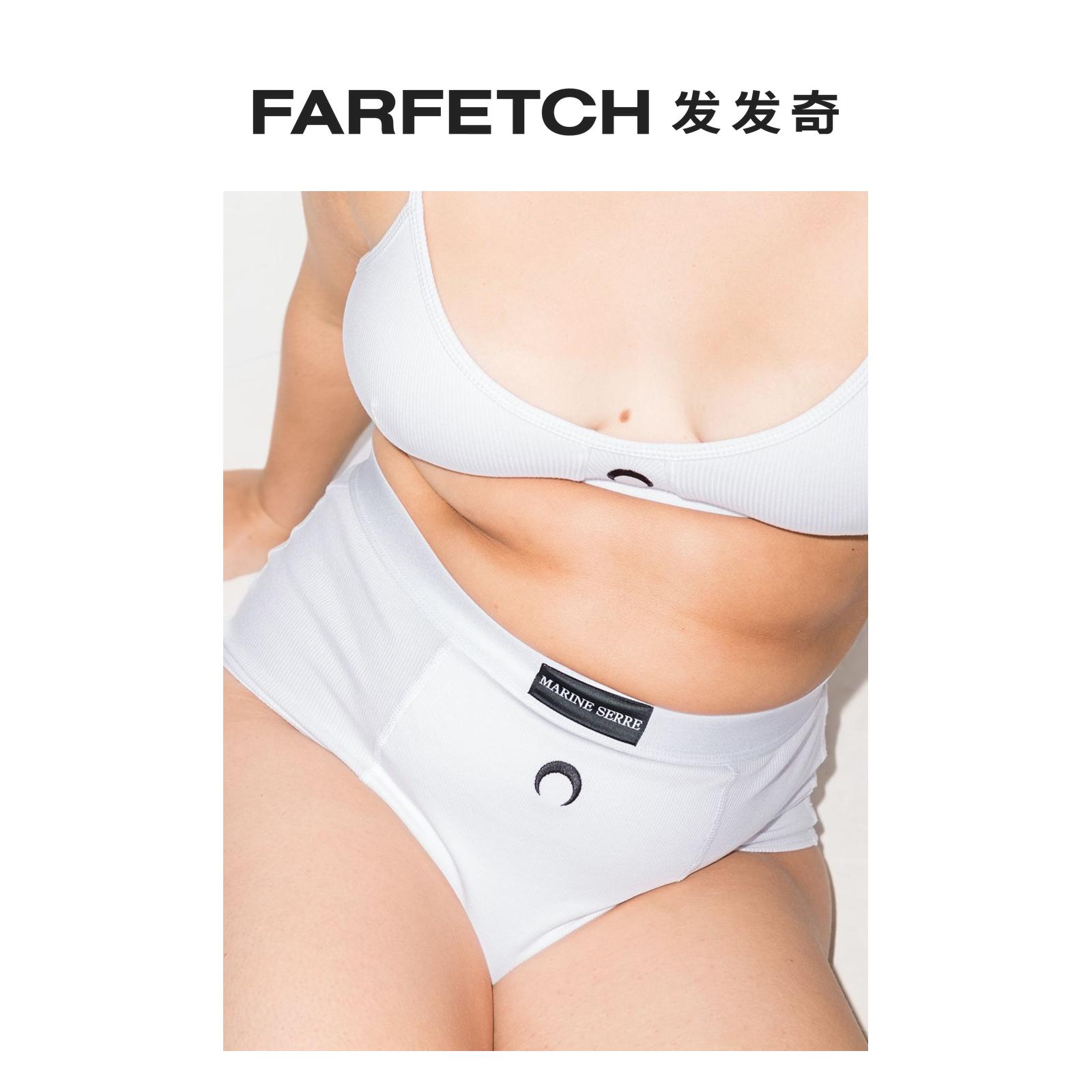 Marine Serre女士罗纹三角裤内裤FARFETCH发发奇-图2