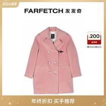 Fay childrens clothing double-row buckle pull suede jacket FARFETCH Fat Chic