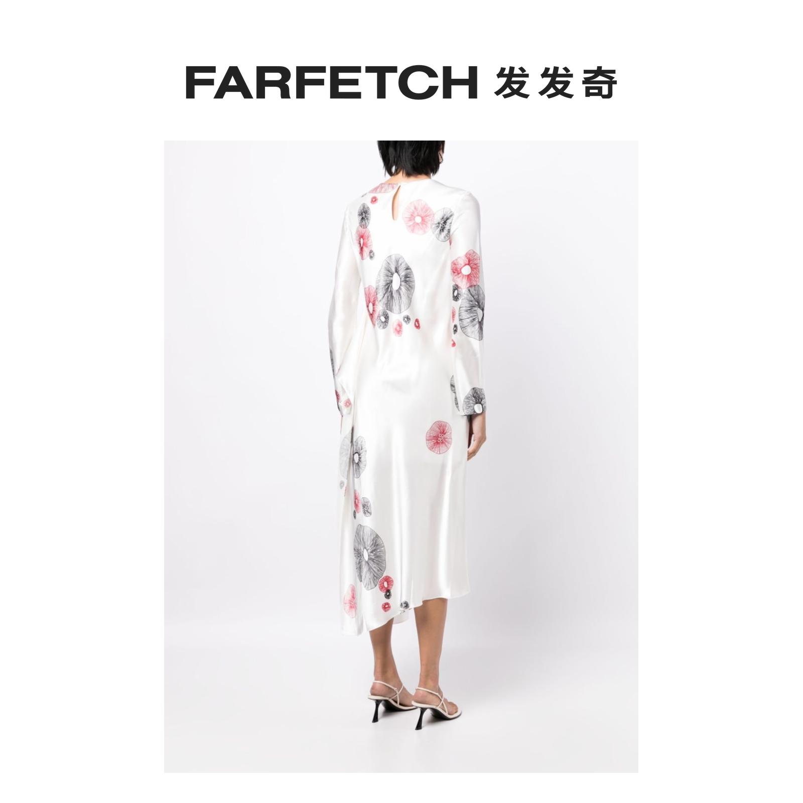 Ports 1961女士水母印花长袖连衣裙FARFETCH发发奇