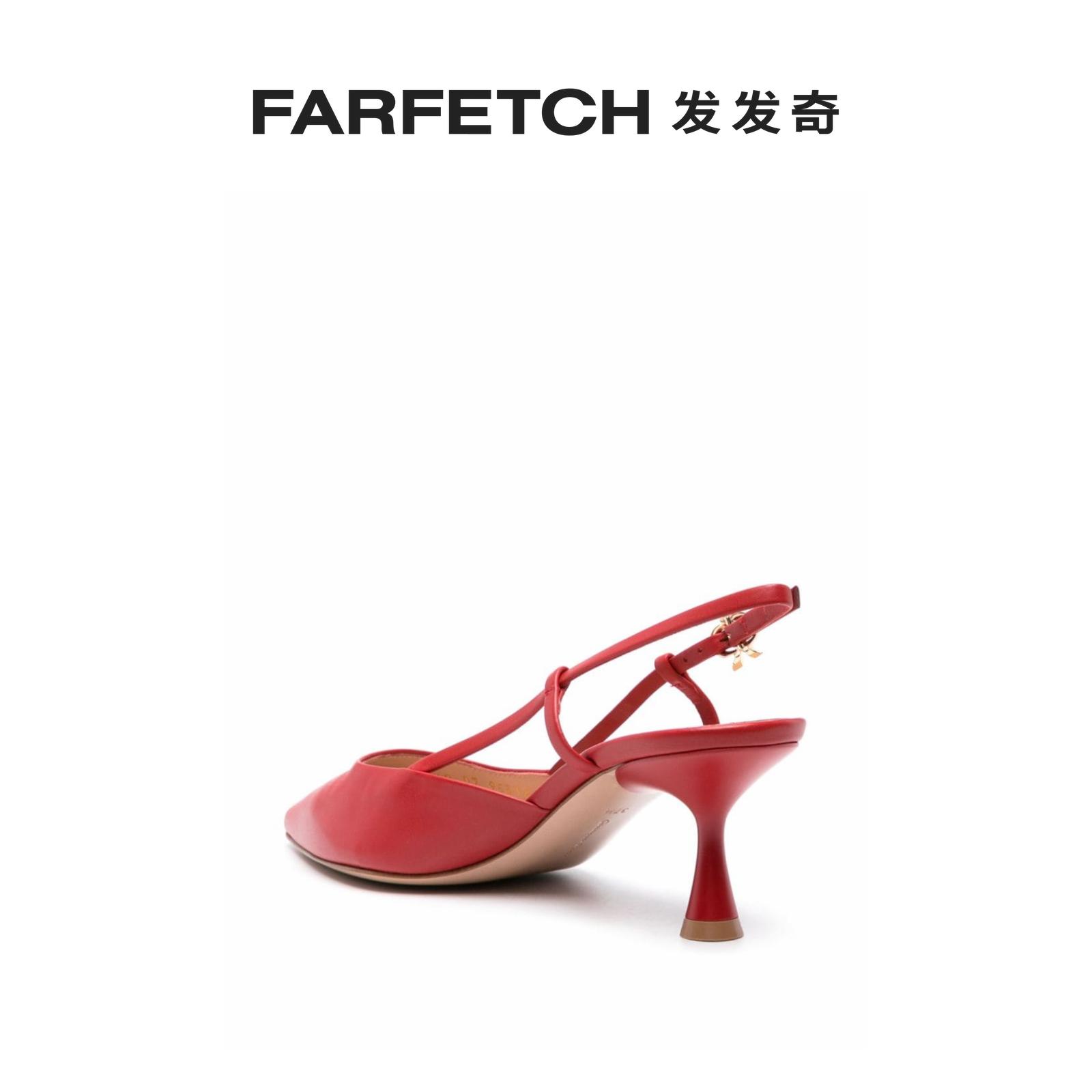 Gianvito Rossi女士Ascent 裹踝中跟鞋FARFETCH发发奇 - 图1