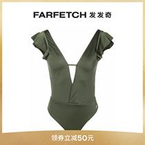 Lady Brigitte with back short sleeve one-piece swimsuit FARFETCH Fitting chic