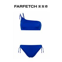 Ms. Eress Bass Java asymmetrical bikini suit FARFETCH hair chic