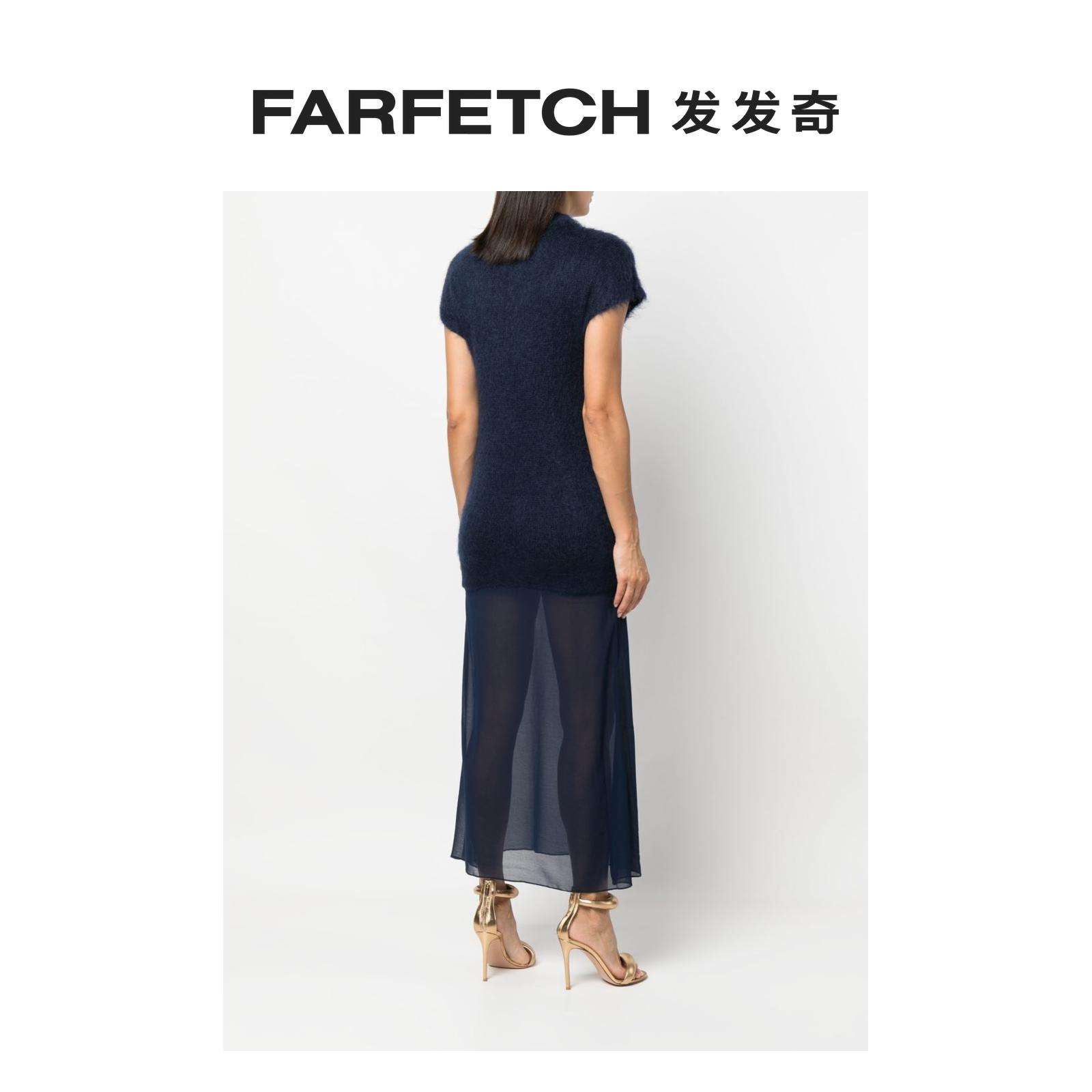 [Final Sale]Erika Cavallini女士半透明下摆马海毛连衣裙FARFETC