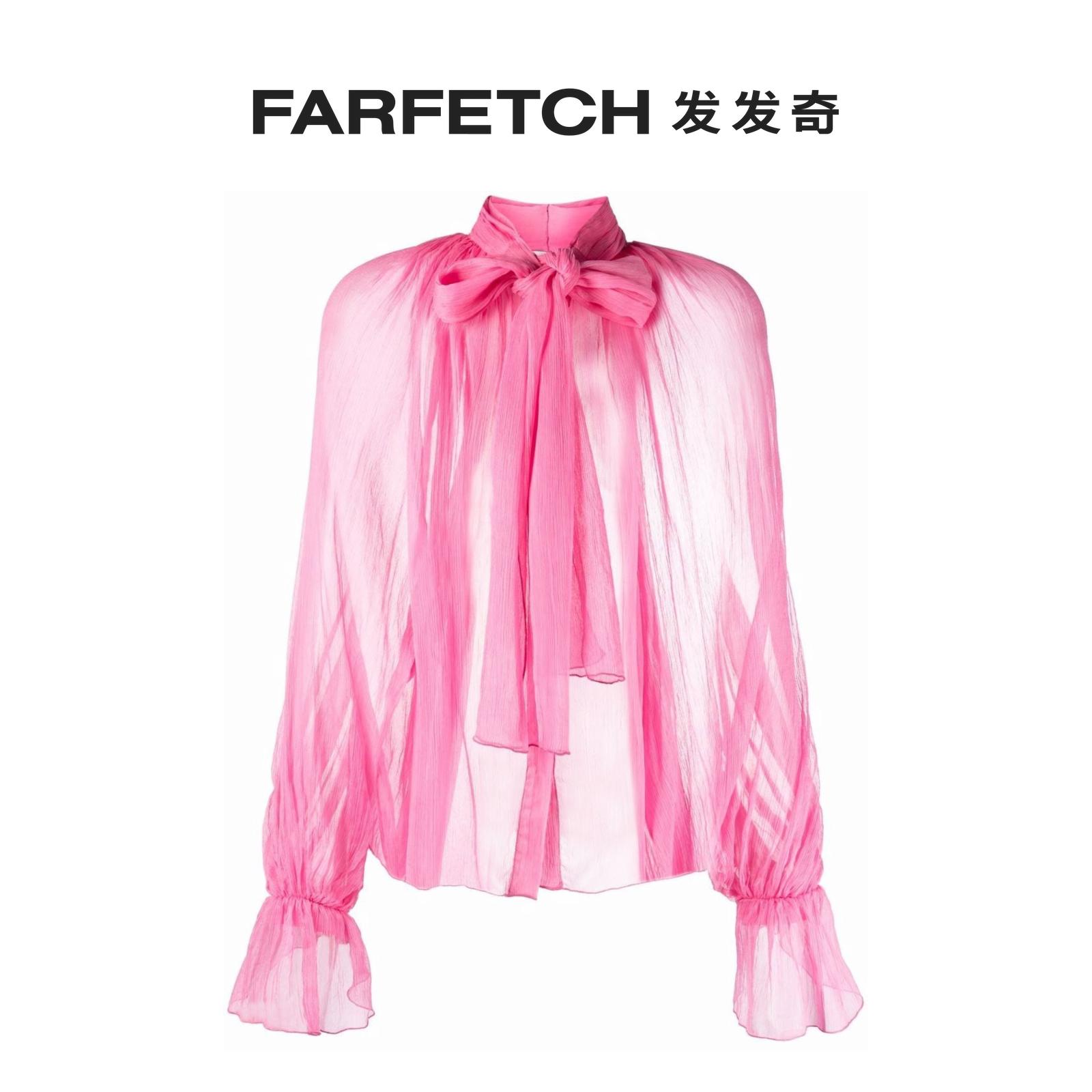 Atu Body Couture女士半透明蝴蝶结领罩衫 FARFETCH发发奇 - 图0