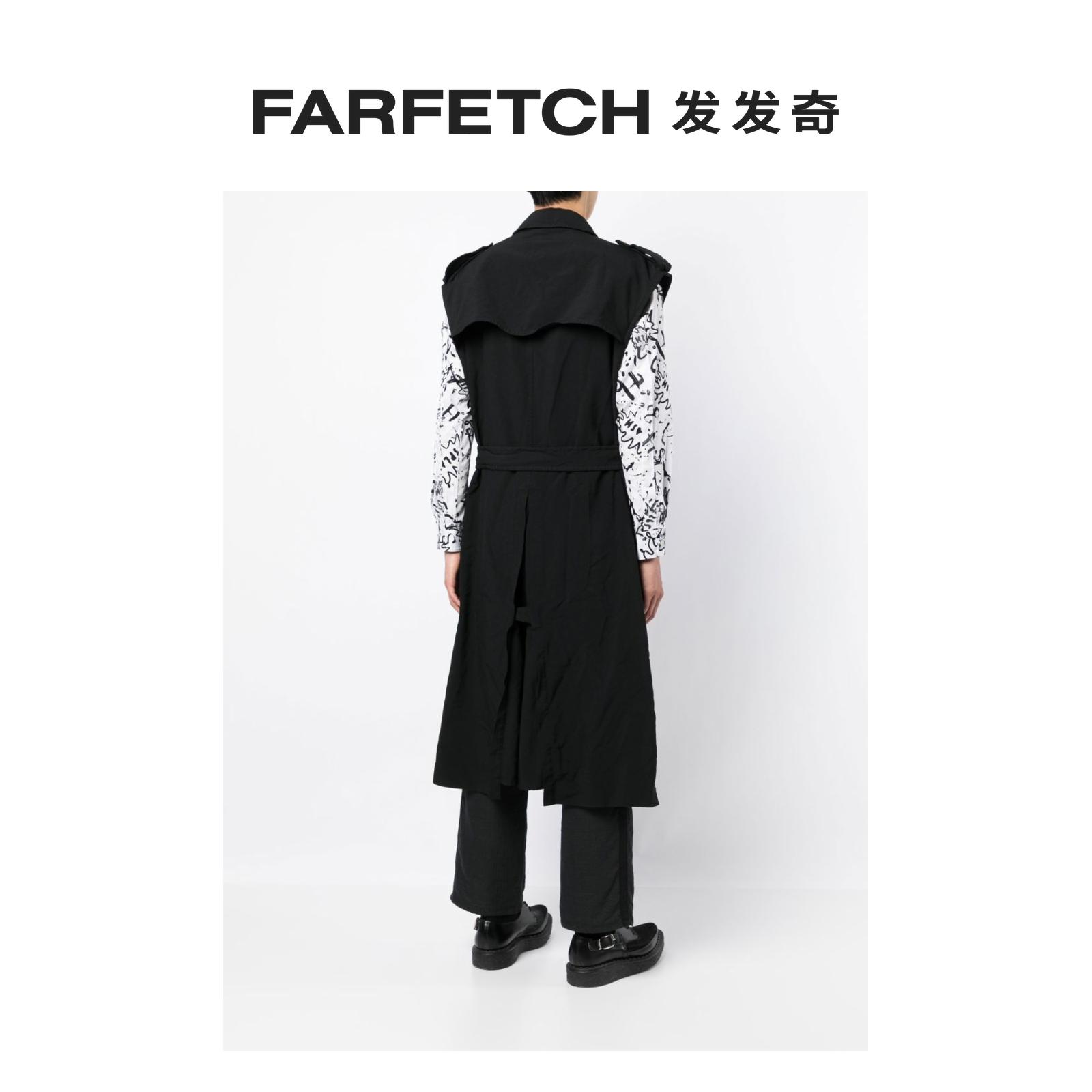 [折扣]Black Comme Des Garcons男士无袖风衣FARFETCH发发奇