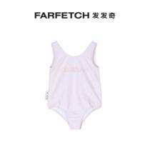 Off-White Kids Costume Logo printed one-piece swimsuit FARFETCH Fat Chic