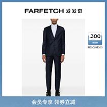 Giorgio Armani Armani mens fine striped single row of buttoned suit FARFETCH Hair Chi