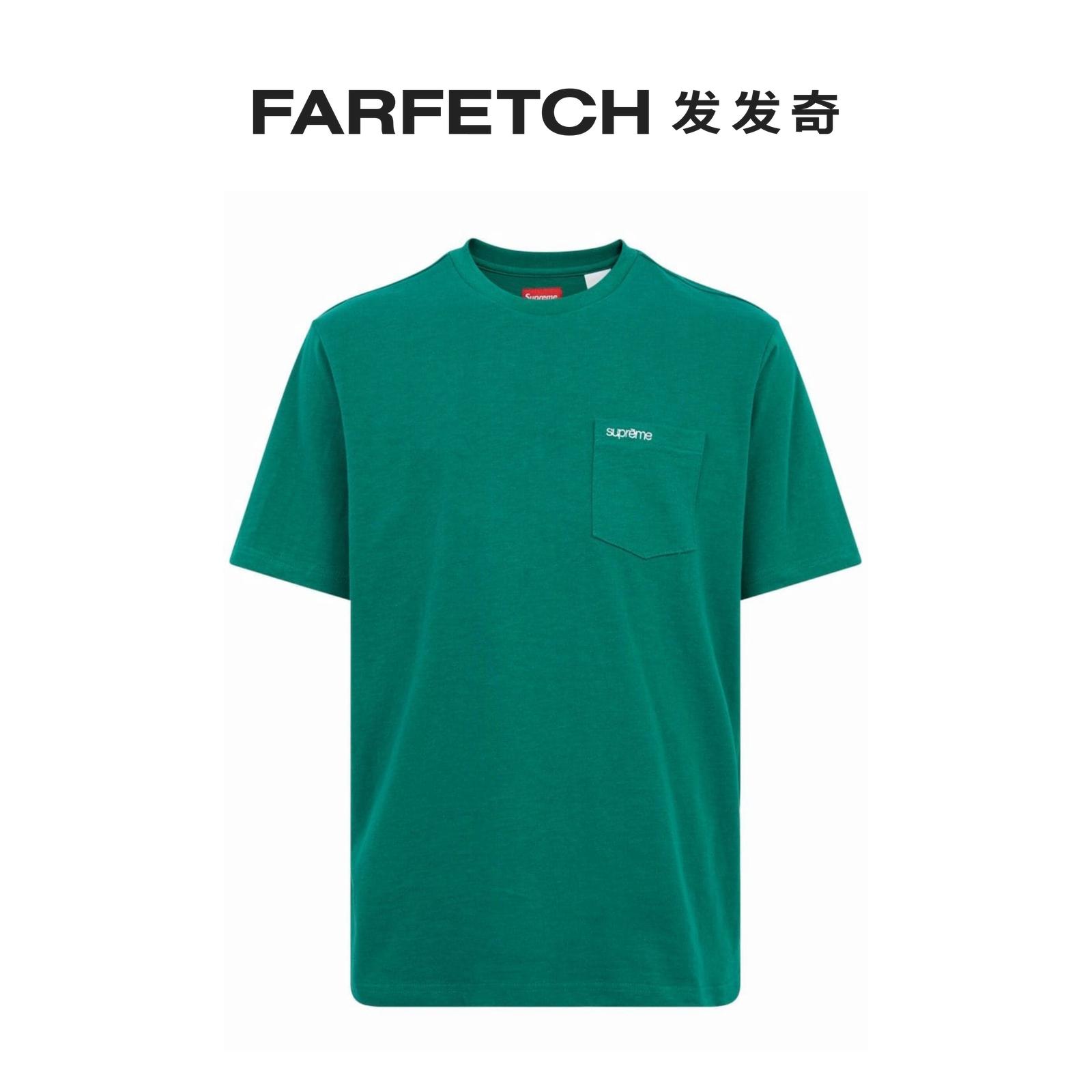 Supreme男女通用短袖口袋T恤FARFETCH发发奇