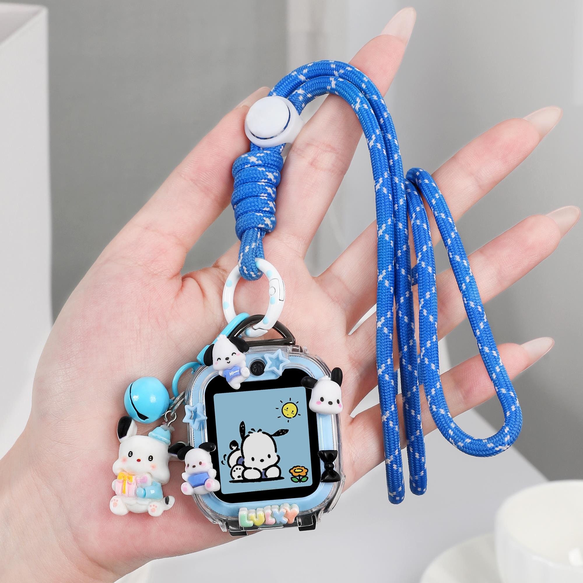 适用小天才Z11儿童电话手表Z6PRO挂脖套Z10Z9卡通挂绳Q3D5保护壳 - 图0