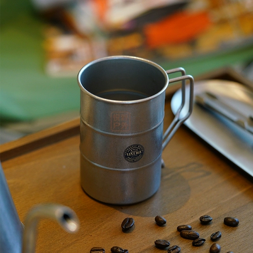 Япония Aoyoshi нержавеющая сталь чашка для кружки водяной чашка чайная чашка кофейная чашка промышленная ретро -матовая чашка серебряной чашки