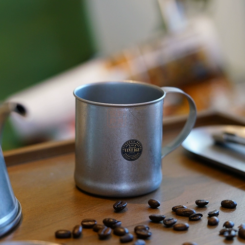 Япония Aoyoshi нержавеющая сталь чашка для кружки водяной чашка чайная чашка кофейная чашка промышленная ретро -матовая чашка серебряной чашки