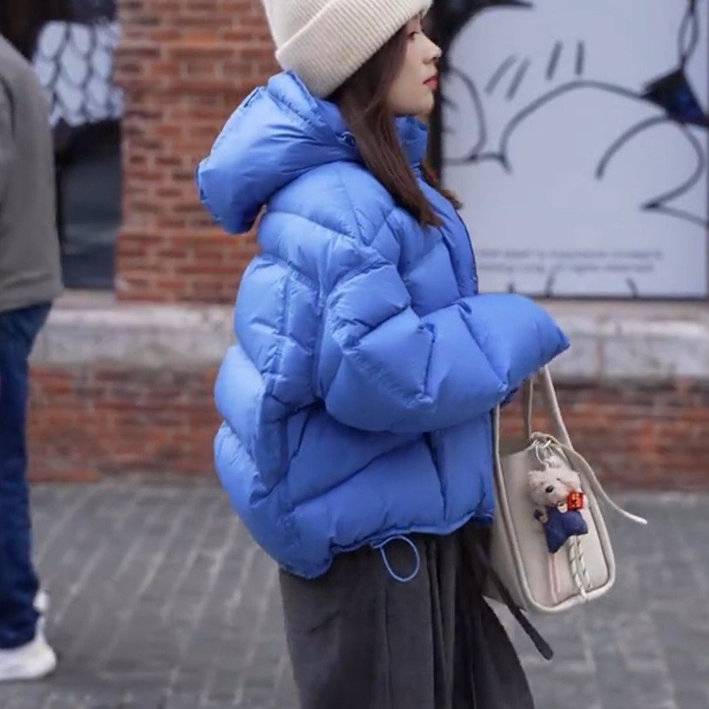 韩系泡芙龟背连帽棉服女2025冬季新款宽松显瘦加厚保暖棉衣外套潮,淘宝优惠券,粉丝福利购,淘宝优惠卷