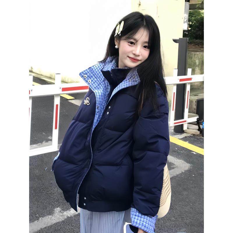 2025冬季新款棉服女显瘦韩系拼接假两件学生小个子加厚保暖面包服,淘宝优惠券,粉丝福利购,淘宝优惠卷