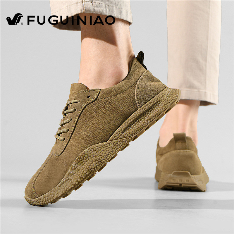 富贵鸟男鞋2026新款冬季旅游户外登山耐磨复古头层牛皮高端运动鞋,淘宝优惠券,粉丝福利购,淘宝优惠卷