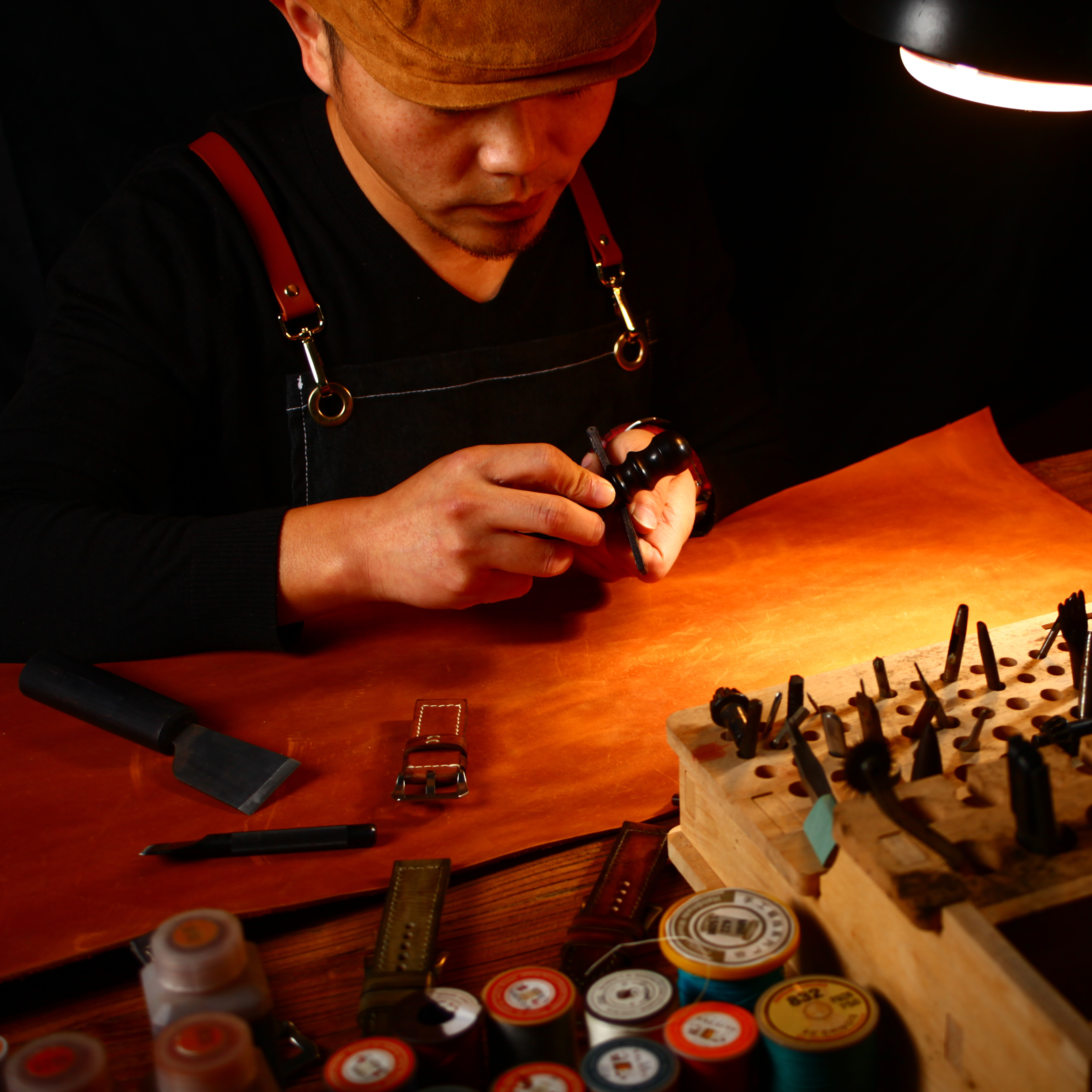 MC适用于沛纳海表带真皮手工定制做旧复古柔软男女款 PAM382 441 - 图2