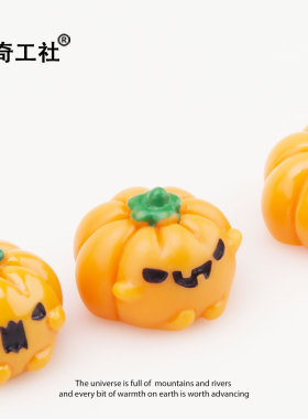 万圣节邪恶南瓜微景观迷你小摆件